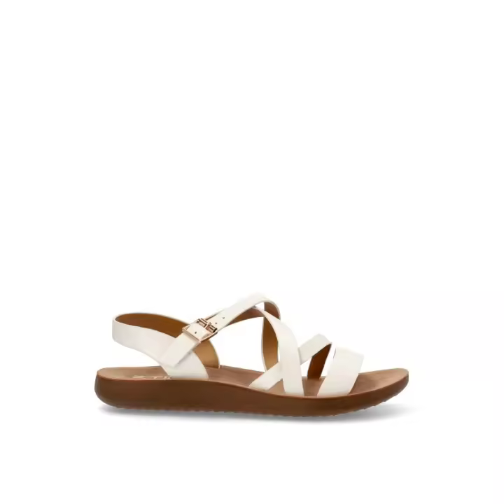 SANDALIA CRUZADA ARMONY 10129 DERAWAN 02, BLANCO - 1