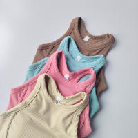 Top De Yoga Para Mujer Racerback Unipiece Secado Rápido Deporte Fitness Ropa Deportiva Sin Mangas Para Correr Y Uso Externo - details 9