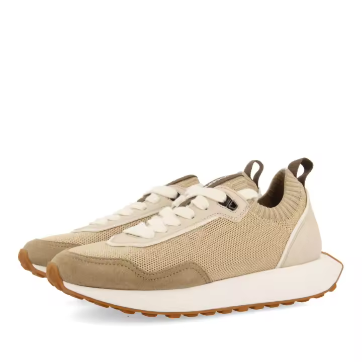 Gioseppo Zapatilla Doradas Mujer Corte Elástico Beige Brillo Dorado - 1