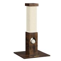 Rascador para Gatos de 73 cm, Poste de Sisal Natural con Pelota de Peluche, Protección contra Arañazos para Muebles, Marrón Vintage - details 0