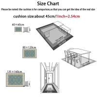 Vikama Alfombra De Cocina Impermeable Y Anti-Derrame De Velours Cristal Durable Y Resistente Al Polvo Con Patas Antideslizantes Para Sala De Estar Y Baño Fácil De Limpiar Máquina/Hand Wash - details 21