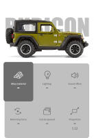 Coche De Juguete a Escala 1/32 Para Niños Y Adultos Con Puertas Abatibles Y Luz Vehículos Metálicos Para Wrangler Off-Road 7 Puertas - details 4