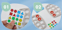 Juego De Rompecabezas Geométrico Educativo Para Niños Tablero De Colores Y Formas Juguete Montessori Para El Desarrollo Cerebral - details 13