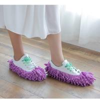 1Par De Pantuflas Limpiador De Polvo Para El Hogar Y Baño Cubierta Lениvas Para Suelos Mopa De Tela De Chenillo - details 8