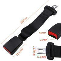 Extensor Ajustable De Cinturón De Seguridad Para Coche 23cm/36cm Clip De Extensión De Asiento Con Hebilla De 2.1cm Para Embarazo Y Sobrepeso - details 8