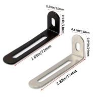 14pcs De Angulares De Esquina L-Shaped Con Agujeros Longos Accesorios De Conexión Para Muebles De Madera Bracket De Ángulo Recto Fijación - details 1