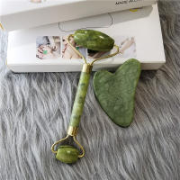 Rodillo De Masaje Facial De Piedra Jade Natural Negro Tablero De Masaje Para Belleza Adelgazamiento Relajación Herramienta De Acupuntura - details 1
