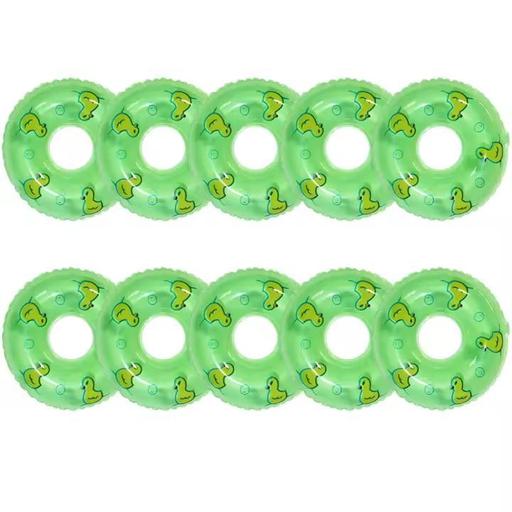 Mini anillo de Nación, accesorios de Pato Amarillo Pequeño, tienda de té con leche, donut, Pequeño anillo de Nación, Baño de Agua para niños, juegos Pequeños, accesorios para piscina - 1