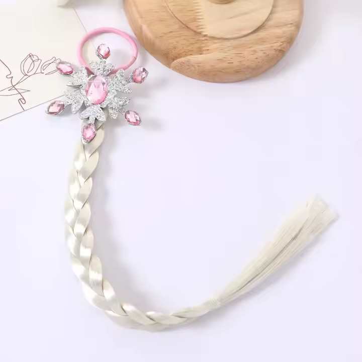 Lazo De Nieve Para Niñas Accesorios De Princesa Colores Arcoíris Elásticos Para Cabello De Bebé Y Niñas Accesorios De Cabello Lindos Y Prácticos - 1