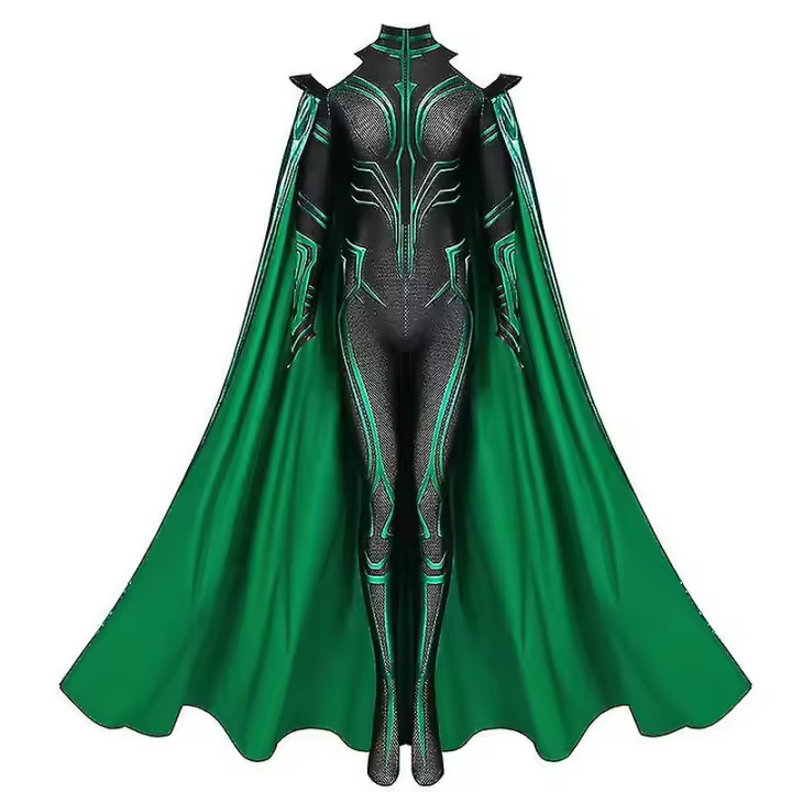 Traje de Cosplay de Hela Diosa de la Muerte para Adultos y Niños Disfraz para Carnavales y Halloween Estilo Ragnarok Mono - 1