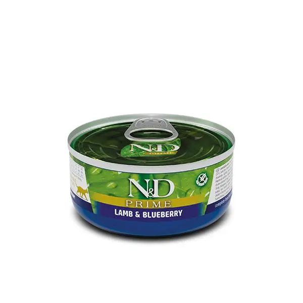 FARMINA N&D CAT PRIME CORDERO CAJA 24X70GR / Alimento completo para gatos adultos - 1