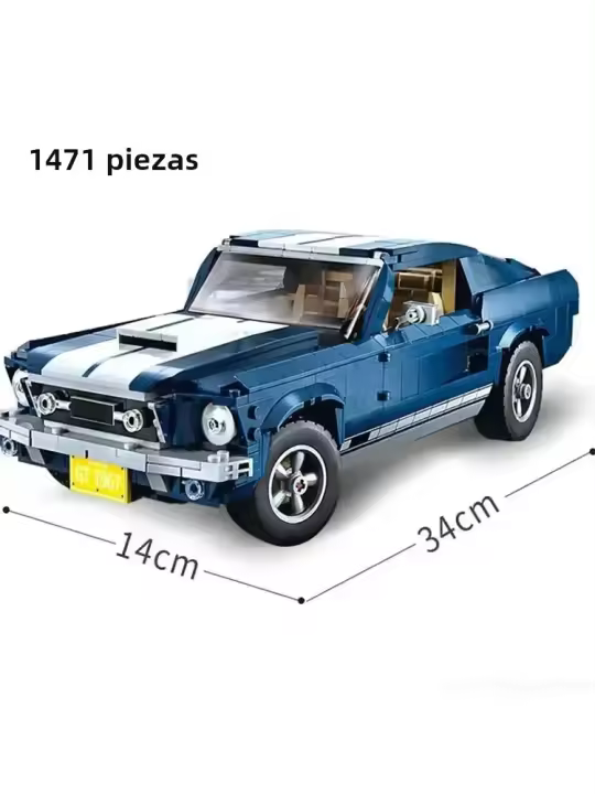 Nuevos Bloques De Construcción De Carreras Deportivas Ford Mustang 2024 1471 Piezas Juguetes Compatible Con 10265 Regalo De Cumpleaños Para Niños - 1