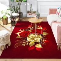 Alfombra De Techo Tema De Rosas Románticas Para Día De San Valentín Estilo Moderno Con Diseño De Flores Antifatiga Para El Hogar - details 5