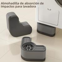 4 Piezas De Almohadillas Antideslizantes Para Lavadora Y Secadora Previene El Movimiento Y El Ruido Del Lavado - details 10