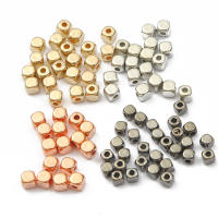 200-300pcs Cuentas De Espaciador Cuadradas CCB Rosa Oro Para Creación De Joyas DIY Pulseras Collares Accesorios Tamaño 3-4mm - details 4
