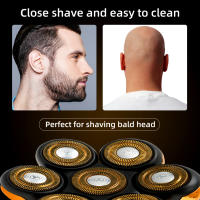 Nueva Peluca Eléctrica Para Hombres 7D Independientemente 7 Cuchillas Cabeza Flotante Recargable Impermeable Con Multifuncional Trimmer Para Hombres - details 9
