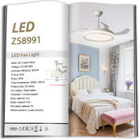 Hola led Ventilador de Techo LED 42" Blanco – 60W, 6 Velocidades, Motor DC Silencioso, Luz Regulable en Color, con Mando - details 2