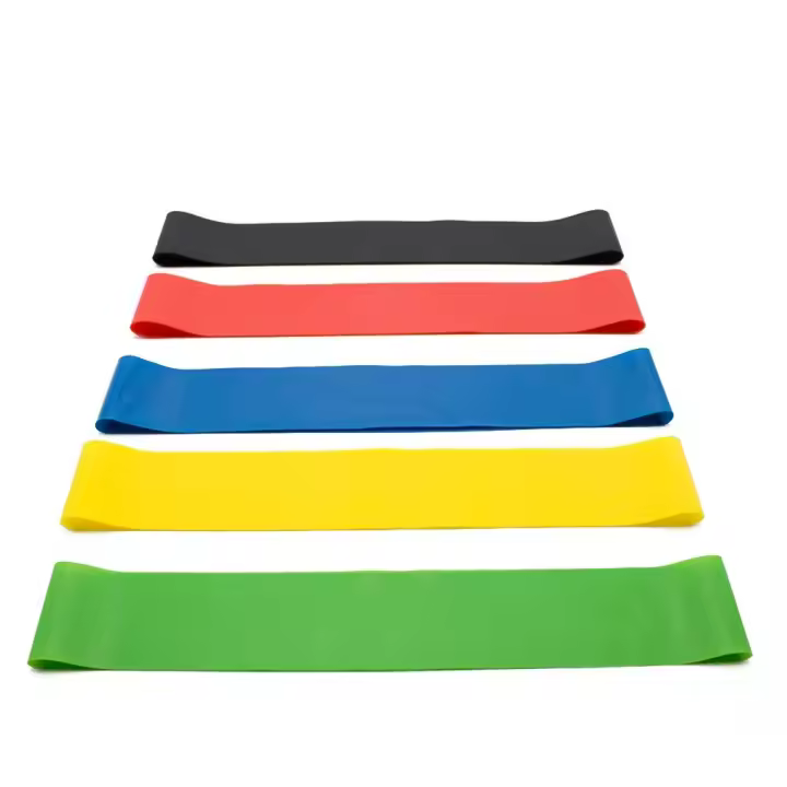 Ozio Fitness Juego de 5 Bandas Elásticas de Resistencia Premium (5-18 KG) - Ideal para Yoga y Pilates - 1