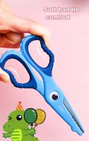 Tijeras De Estudiante Lindas Y Divertidas Para Niños Deli Para Manualidades Y Papel Portátiles Suministros Escolares - details 4