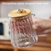 Juego De Jarra De Vidrio Con Tapa Y Cuchara Para Té Y Café Multipropósito Portátil Contenedor Airtight Para Alimentos Organizador De Armario De Cocina - details 5