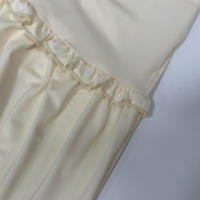 Conjunto Elegante De 2 Piezas Para Mujer Halter Sin Espalda Camisola De Cintura Elástica Con Volantes + Falda Larga De Encaje Sólida Vestido De Noche Para Fiesta Y Vacaciones En La Calle - details 22