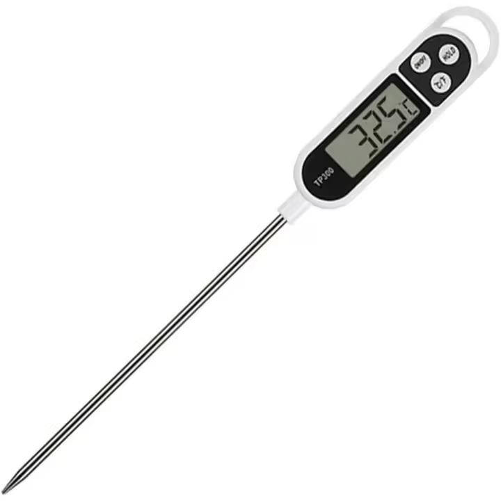Termómetro, termómetro digital para carne de lectura instantánea, sonda larga, apagado automático, termómetros de cocina con pantalla - 1