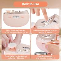 Manicura eléctrica para bebés - manicura 3 en 1 (no para uñas de los pies) recortadora, pulidora y almacenamiento de clips, con led, recargable y 2 velocidades para bebés, niños, adultos y ancianos - details 3