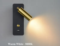 Lámpara De Pared LED Para Interiores 7W Con Carga USB Luz De Pared Moderna Nórdica Para Dormitorio Y Sala De Estar Interruptor Incluido - details 13