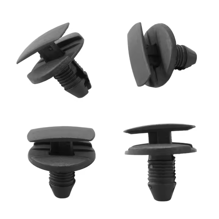 50Pcs Clip De Fijación Rápida Para Peugeot Y Citroen Tornillo De Parachoques Y Guardabarros Clip Negro De Plástico Retenedor De Panel - 1