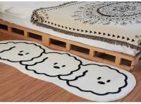 Carpetas De Bricolaje Imitación De Piel De Cordero Simples Y Dibujos Animados Para Sala De Estar Y Dormitorio Alfombrilla Antideslizante Lavable Y Secado Rápido - details 15