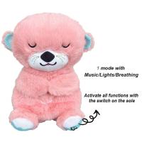 Oso De Peluche Con Sonido Y Luz Para Bebés Juguete Sensorial Cómodo Para Sueño Y Juego Otter Respirable Regalos Para Recién Nacidos - details 5