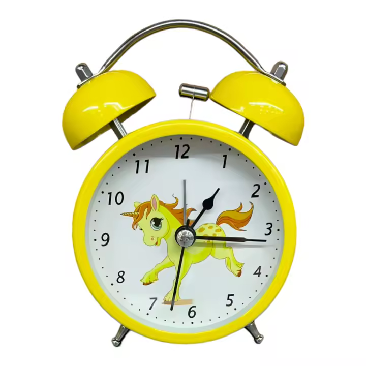 Silent analog table alarm clock without tic tac and with alarm: wake up with style! More than 50 designs - 1