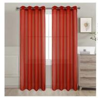 Cortina visillo liso 140x260cm.Decorar para el hogar, sala de estar y dormitorio, estilo americano, 100% poliester.1 panel.Ref：7912 - details 7