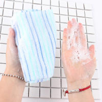 Escobilla De Baño Con Toalla De Exfoliación Y Esponja Para Ducha Paño De Limpieza Rústica Accesorios De Baño De Nylon - details 2