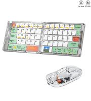 Teclado Y Ratón Plegables Bluetooth 5.1 Modos Doble Transparente Recargable Portátil Para Viajes Compatible Con Laptop - details 8