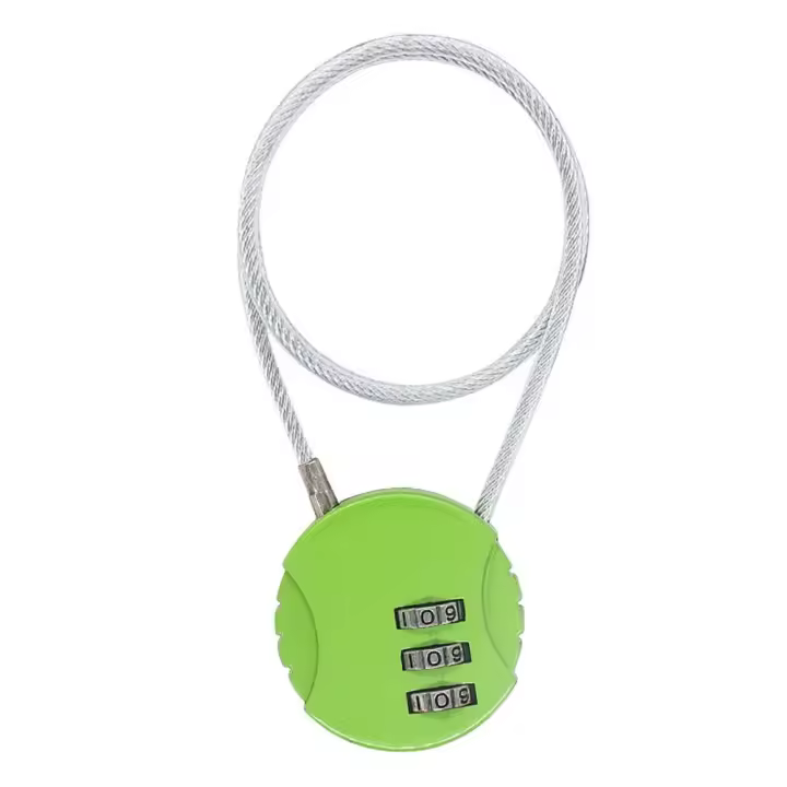 Cerradura De Combinación Inteligente Para Casco De Motocicleta Con Teclado De Alambre Extensible Cerradura Antirrobo - 1