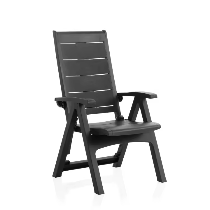 Sillón Multiposiciones Shaf en Resina Efecto Madera para Exteriores - 1