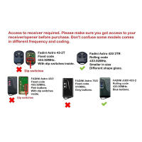 Control Remoto De Puerta De Garaje FADINI Astro 433 2TR 433.92MHz Código De Carga Rodante Sin Baterías Incluidas - details 1