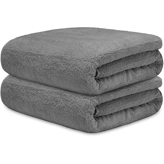 Toallas Baño Grandes 100x150cm 100% Algodón 450g/m² – Juego de 2 Tollas de Baño Grandes - Juego de 4 de Baño Grandes - Toallas Premium y Absorbentes para Hogar, Apartamento Turístico, SPA o Gimnasio - Varios Colores - Larga Duración - 1