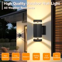 Lámpara De Pared Exterior LED IP65 Impermeable E27 Para Porche Puerta Frontal Jardín Estilo Moderno Soporte Para Bombilla Reemplazable - details 3