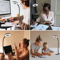 Lámpara De Lectura USB LED Con Protección Ocular Regulable 3 Niveles De Luz Caliente Y Fría Para Lectura Nocturna Moderno Estilo - details 5