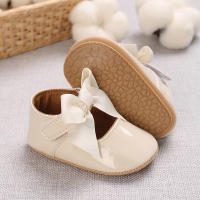 Zapatos De Princesa Para Bebé Niña En Lace Blanca Mocasines Con Lazo Y Borde Antideslizante De Goma Primera Calzado Para Caminar - details 77
