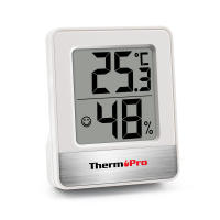 Estación Meteorológica ThermoPro TP49 Mini Termómetro Y Higrómetro Digital Para Interior Monitor De Humedad Y Temperatura En Blanco Y Negro - details 0