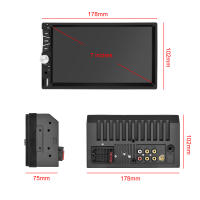 Podofo Estéreo De Coche Universal 2 Din Pantalla Táctil De 7 Pulgadas Con Carplay Bluetooth FM TF USB Cámara Trasera Soporte Para Control Del Volante - details 13