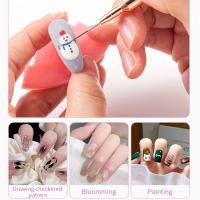 Juego De 5 Pinceles De Arte De Uñas Con Liner Detallador Para Pintura De Gel UV Y Manicura Tamaños 4/8/12/20/25mm Herramientas De Arte De Uñas - details 8