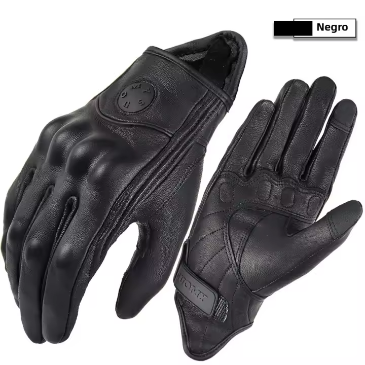 Guantes De Motocicleta Suomy De Cuero Para Hombre Y Mujer ProtecciónVintage Ciclismo Primavera Otoño Guantes De Motocross ATV - 1