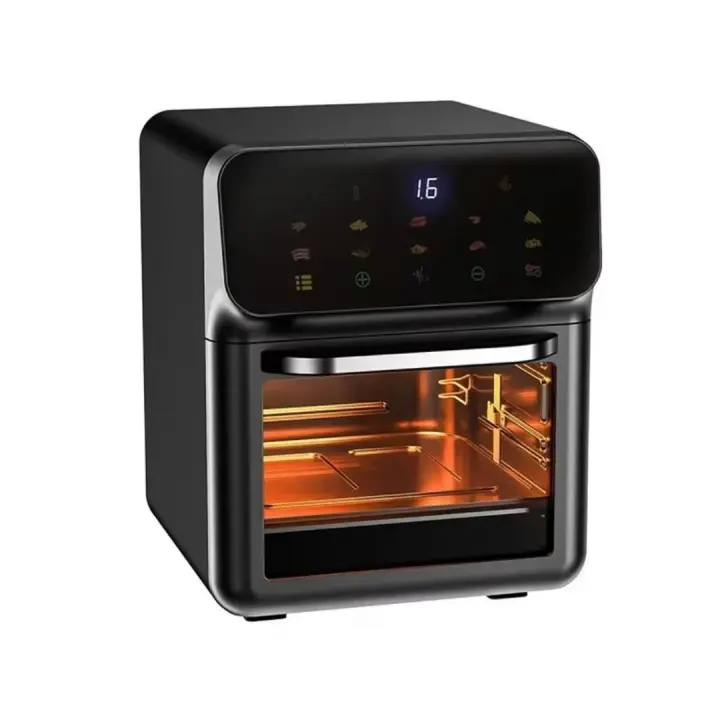Freidora de aire eléctrica de 12 l, horno de convección de gran capacidad, freidora profunda sin aceite, cocina con ventana de horneado de 360°, electrodoméstico - 1
