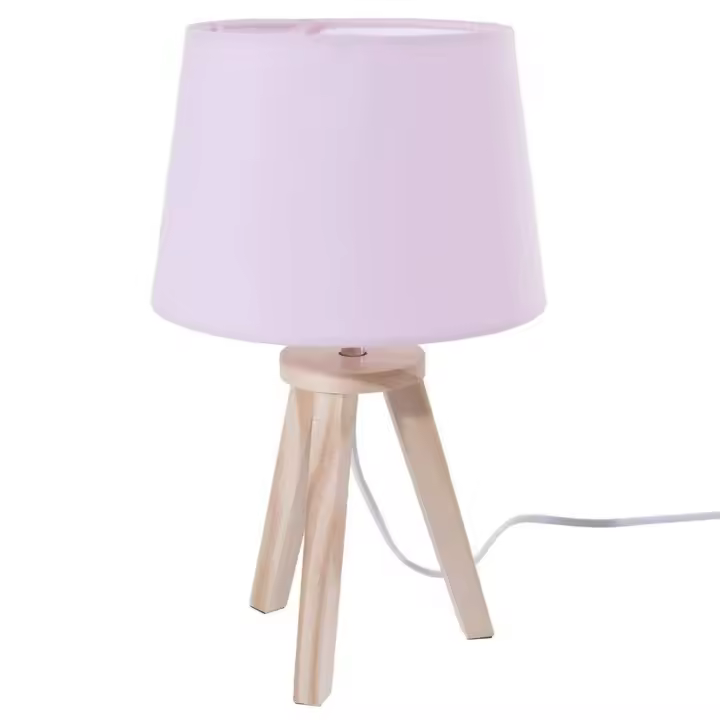 Atmosphera Lámpara Trípode Infantil Rosa - 18,5 X 30,5 Cm Diseño Atemporal - 1