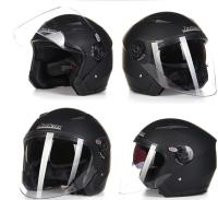 Casco de moto ultraligero ajustable Sol-Resistant a prueba de fuga antiniebla Doble lente Cara Abierta helbres Mujeres scooter 3/4 medium helmet para cuatro Estaciones - details 0