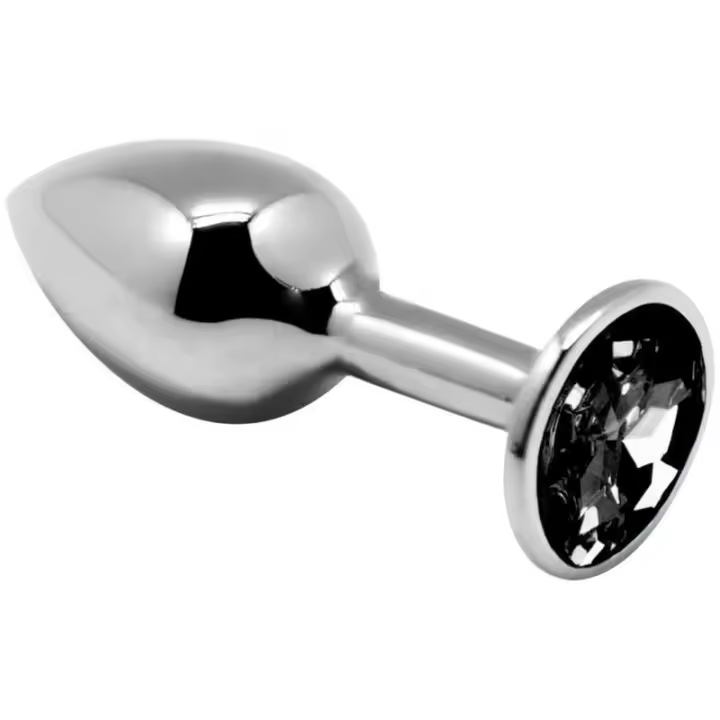Alive Anal Pleasure Mini Plug Metal Negro Talla M 1Ud - 1